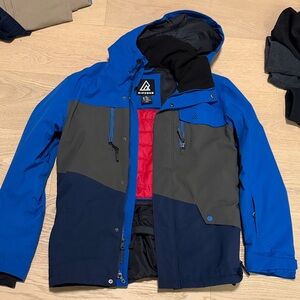 Aztech Mountain Men's Blue and Gray Ski Jacket